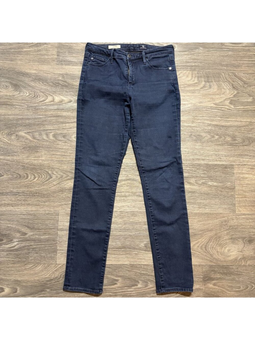AG Adriano Goldschmied Prima Mid Rise Cigarette Skinny Jeans 28R Dark Wash USA - Picture 5 of 12